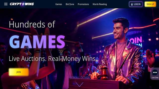 CryptoWins casino screenshot